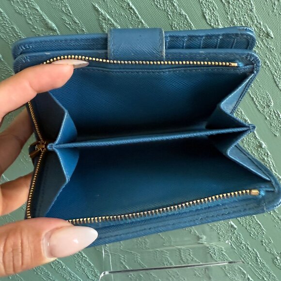 Prada Blue Leather Wallet - Picture 7 of 7
